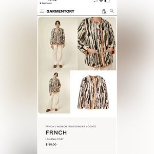 FRNCH LOUANA COAT size M oversize perfect condition